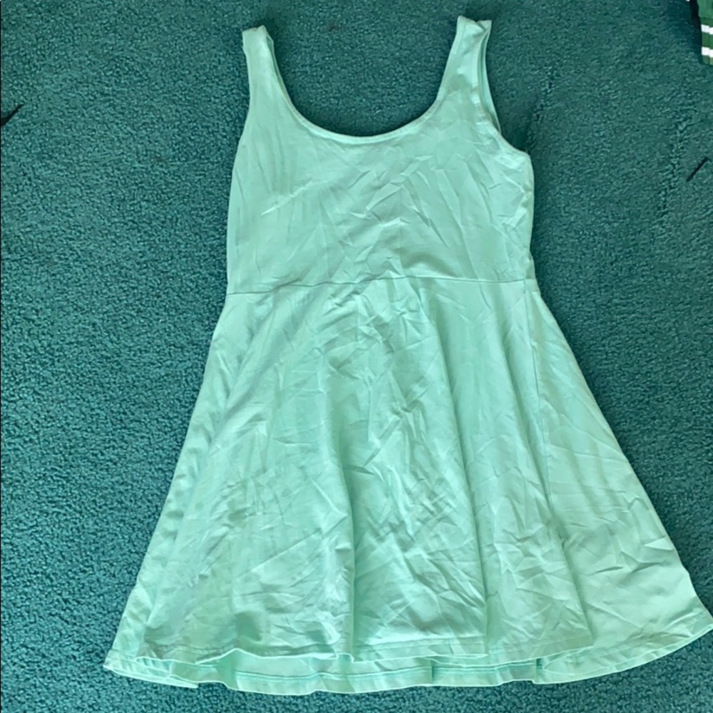 Sea foam Blue/Green Express skater dress